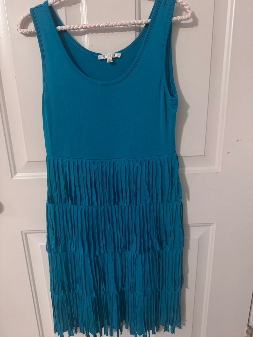 Spense fringe Green dress-SZ M
K2